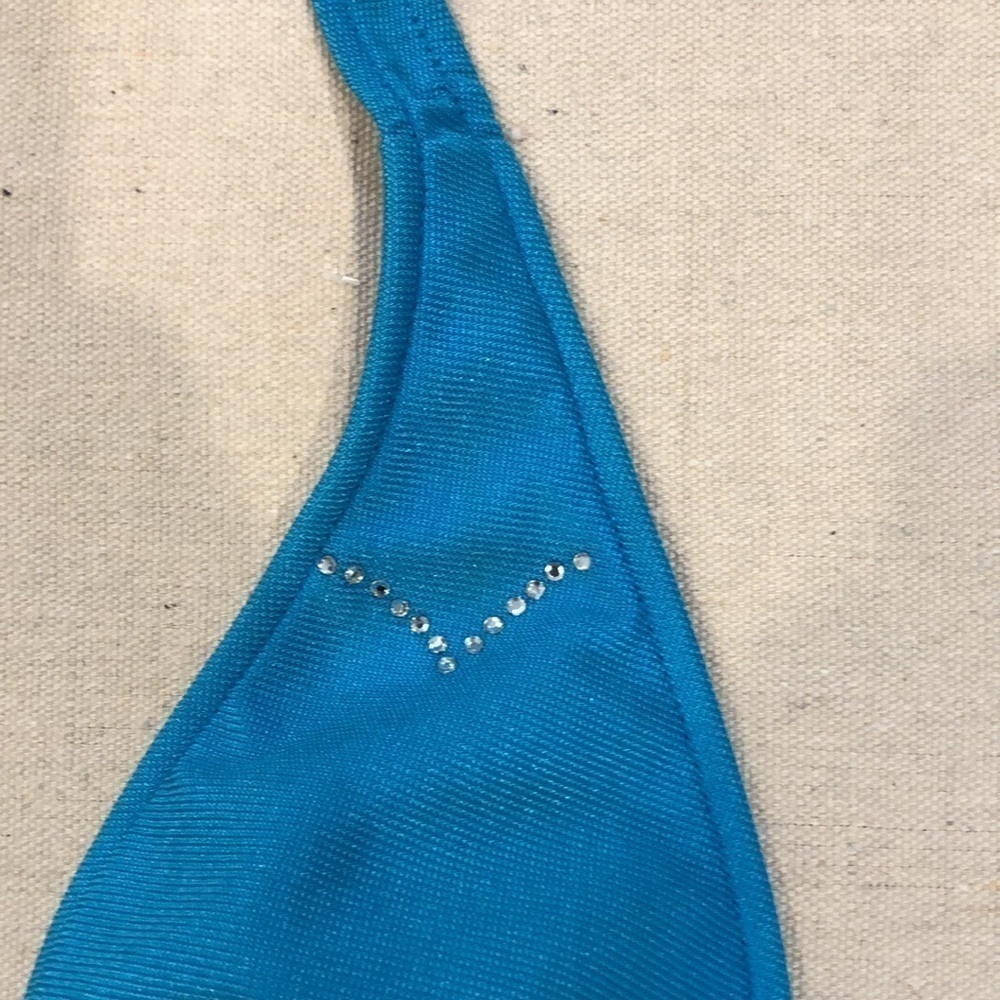 Bebe Blue‎ Rhinestone String Bikini 2 Piece - Picture 3 of 12